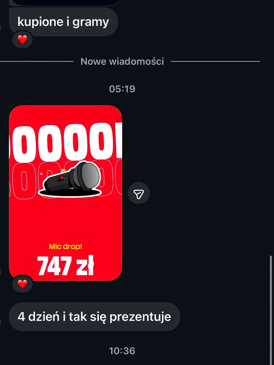 Zrzut ekranu wygranego kuponu #4